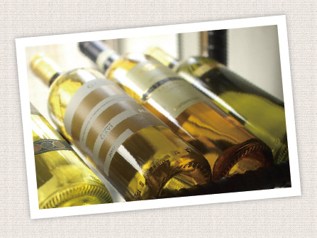 イルキャンティ・カフェの白ワイン写真