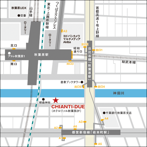 キャンティデュエ秋葉原地図